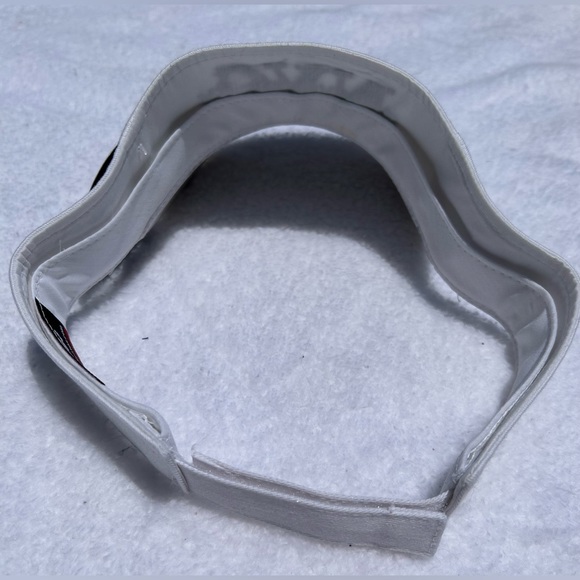 White Sun Visor Tennis Visor Hat With New York Logo - Picture 3 of 9